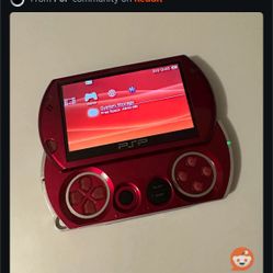 Red Sony PSP GO 128gb
