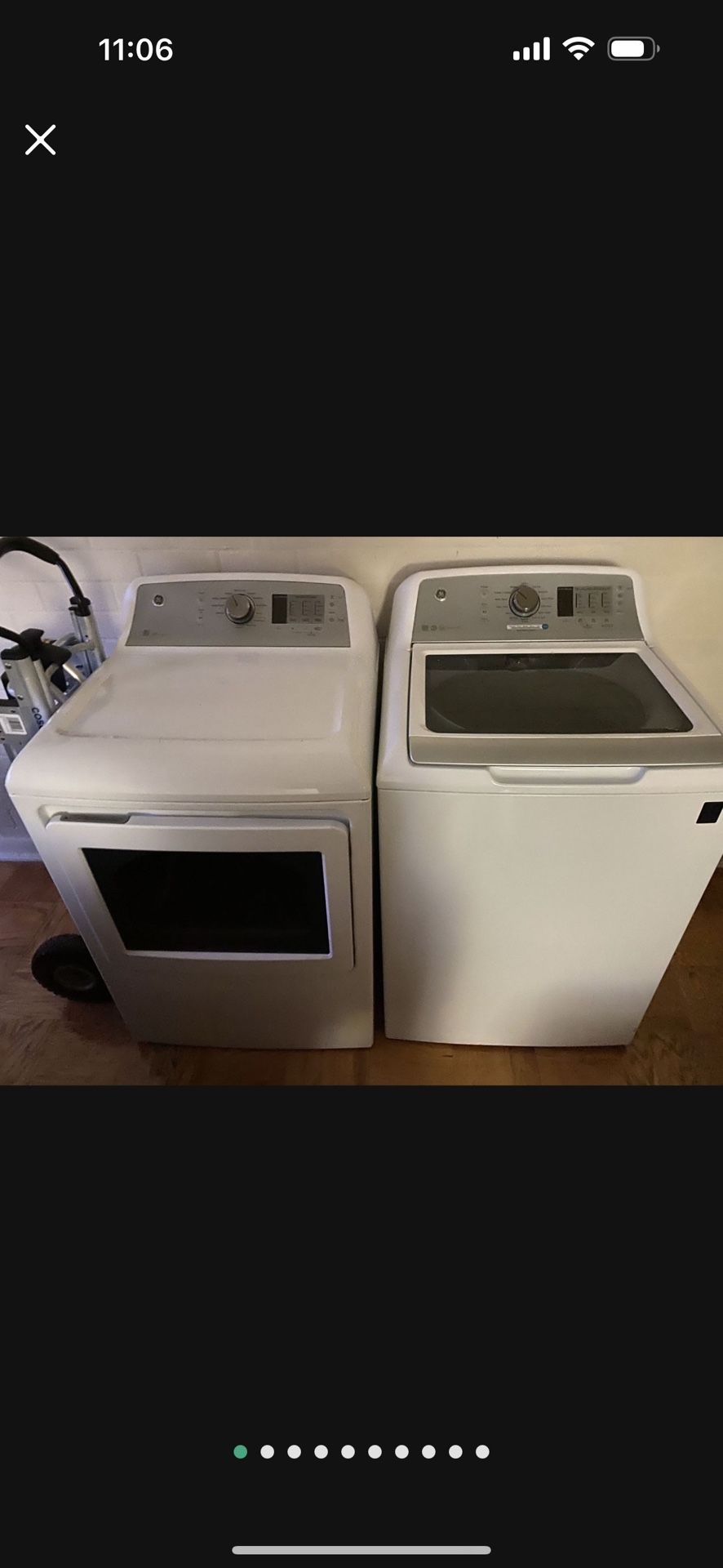 GE Washer and Gas Dryer Set - Open Box