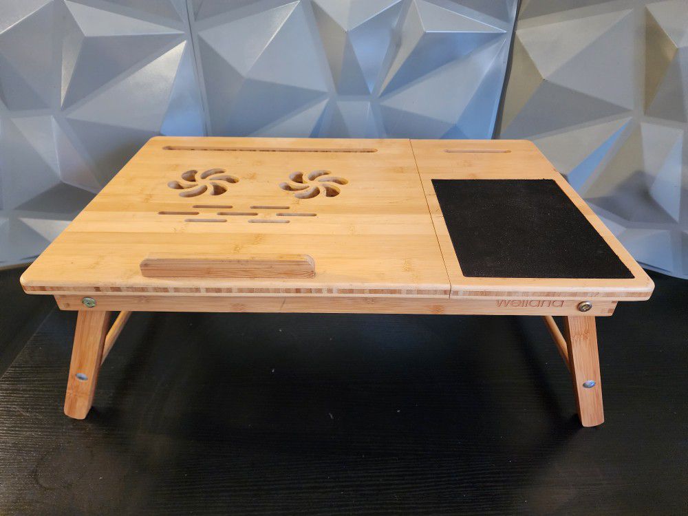 Bamboo Laptop & Tablet Cooling Table