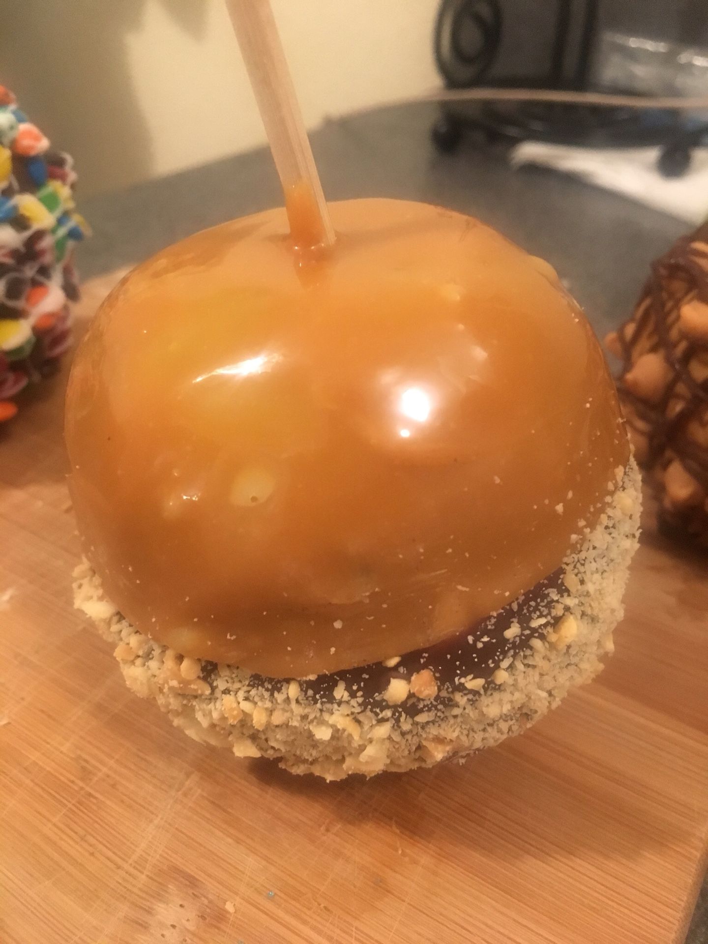 chocolate and chamoy apple