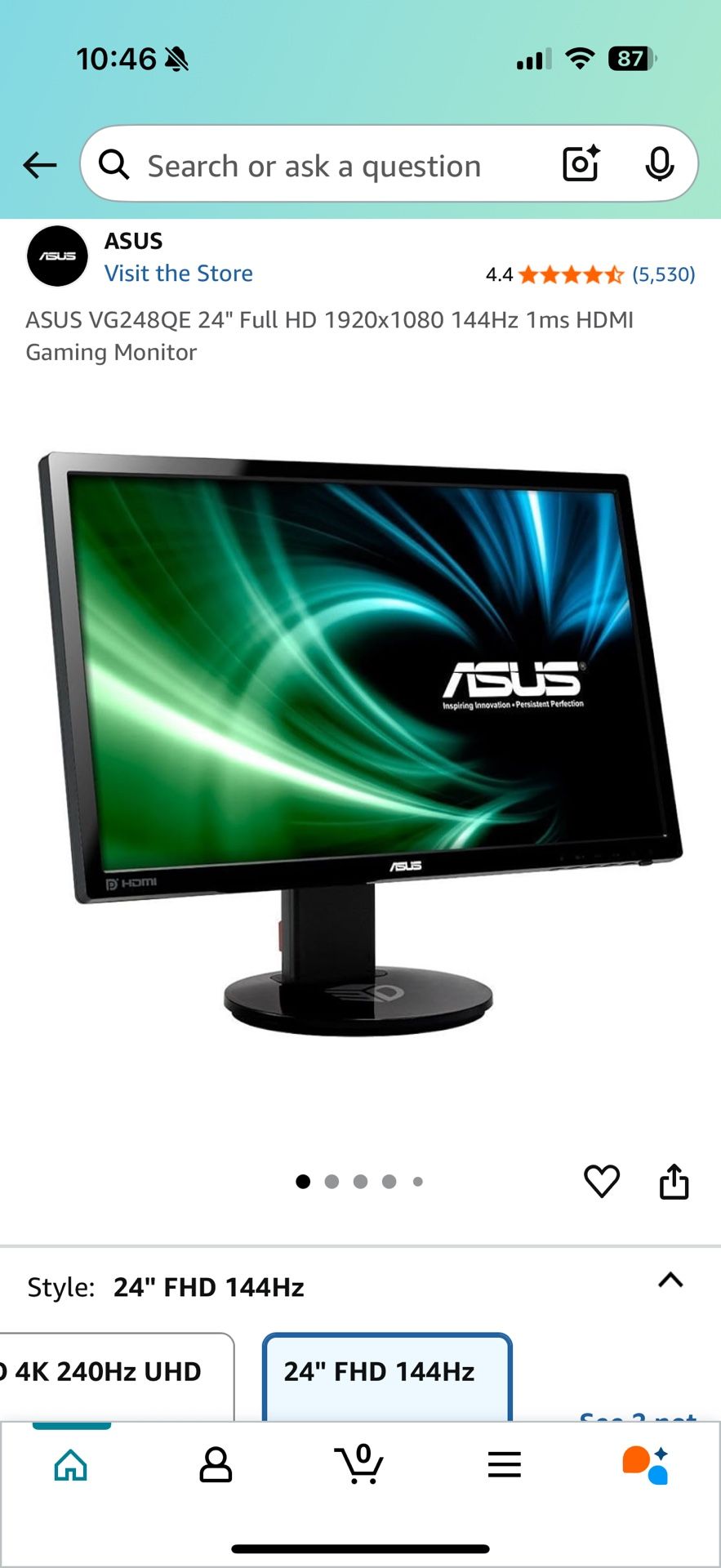 Asus VG248QE 144hz