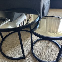 Mirrored  Table Set 
