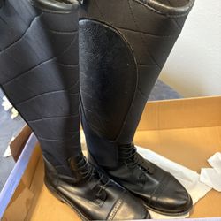 TuffRider Ladies, tall, black boots 10 1/2