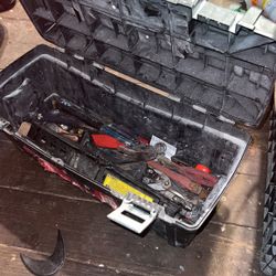 24 in. Hand Tool Box in Black