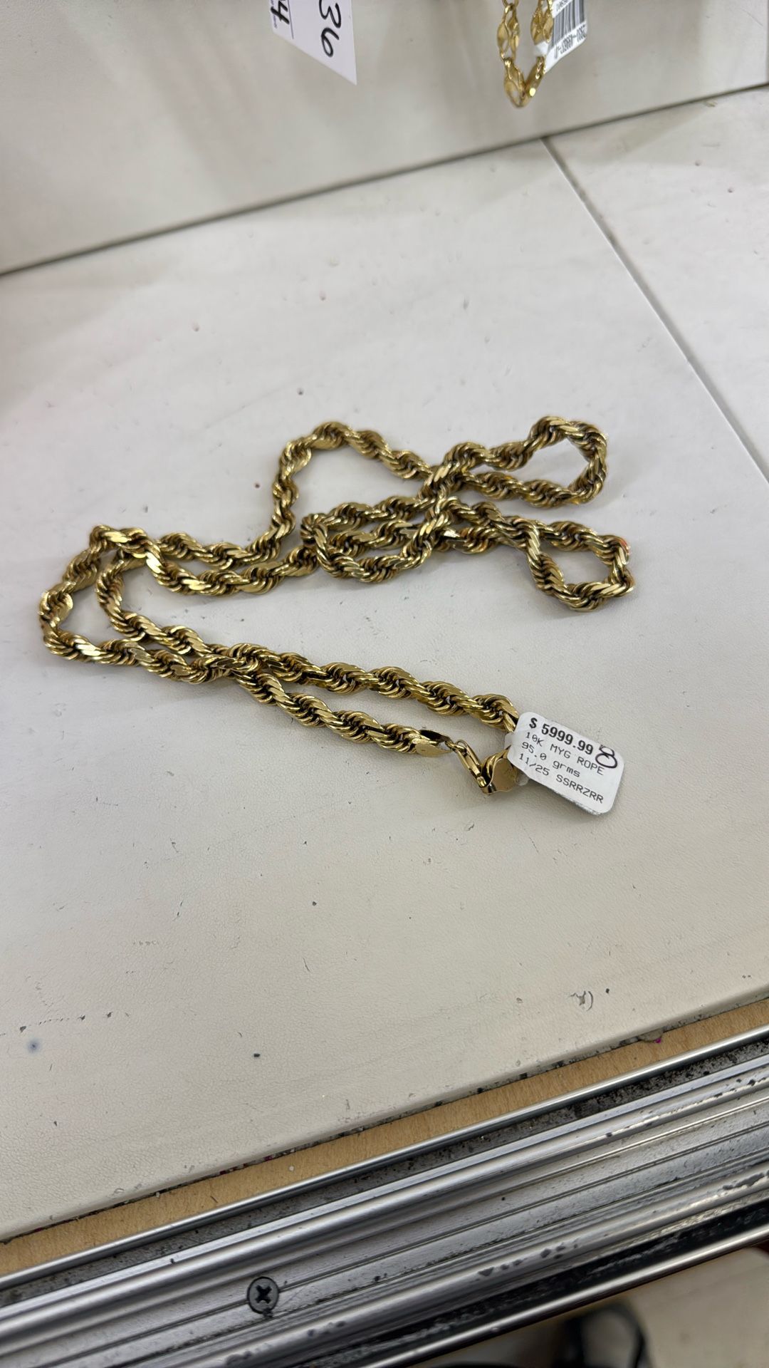 Rope Necklace 10k 95 Grams