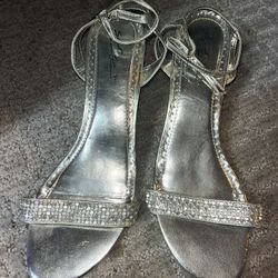 Silver Diamond Heels