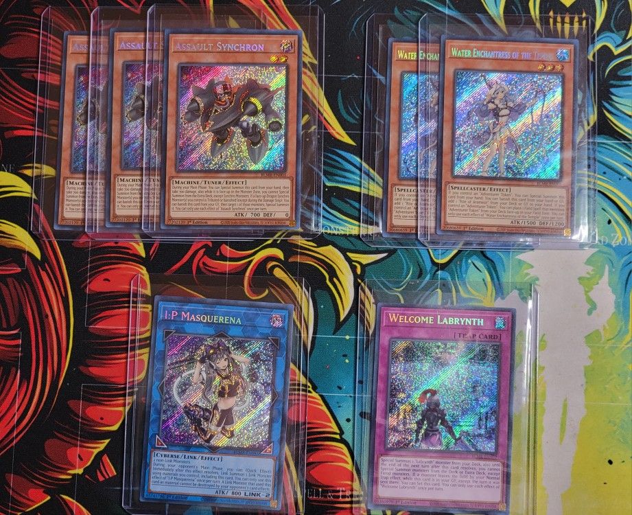 YUGIOH Battles of Legends Monstrous Revenge 7 Card Secret Rare Lot 1st Edition