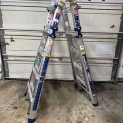 Werner 22 Ft. Aluminum 5-in-1 Multi-Position Pro Ladder
