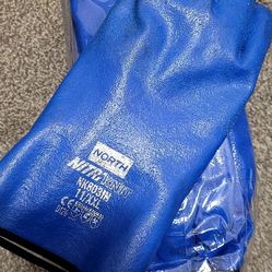  DIPPED NITRILE GLOVE XXL (11) CHEMICAL RESISTANT  6 Pair