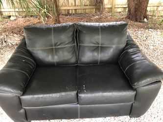 Black loveseat