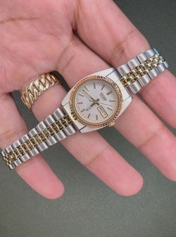 Vintage Ladies Seiko 7N83 S&G On Jubilee - $120 PRICE IS FIRM / NO DESCUENTOS