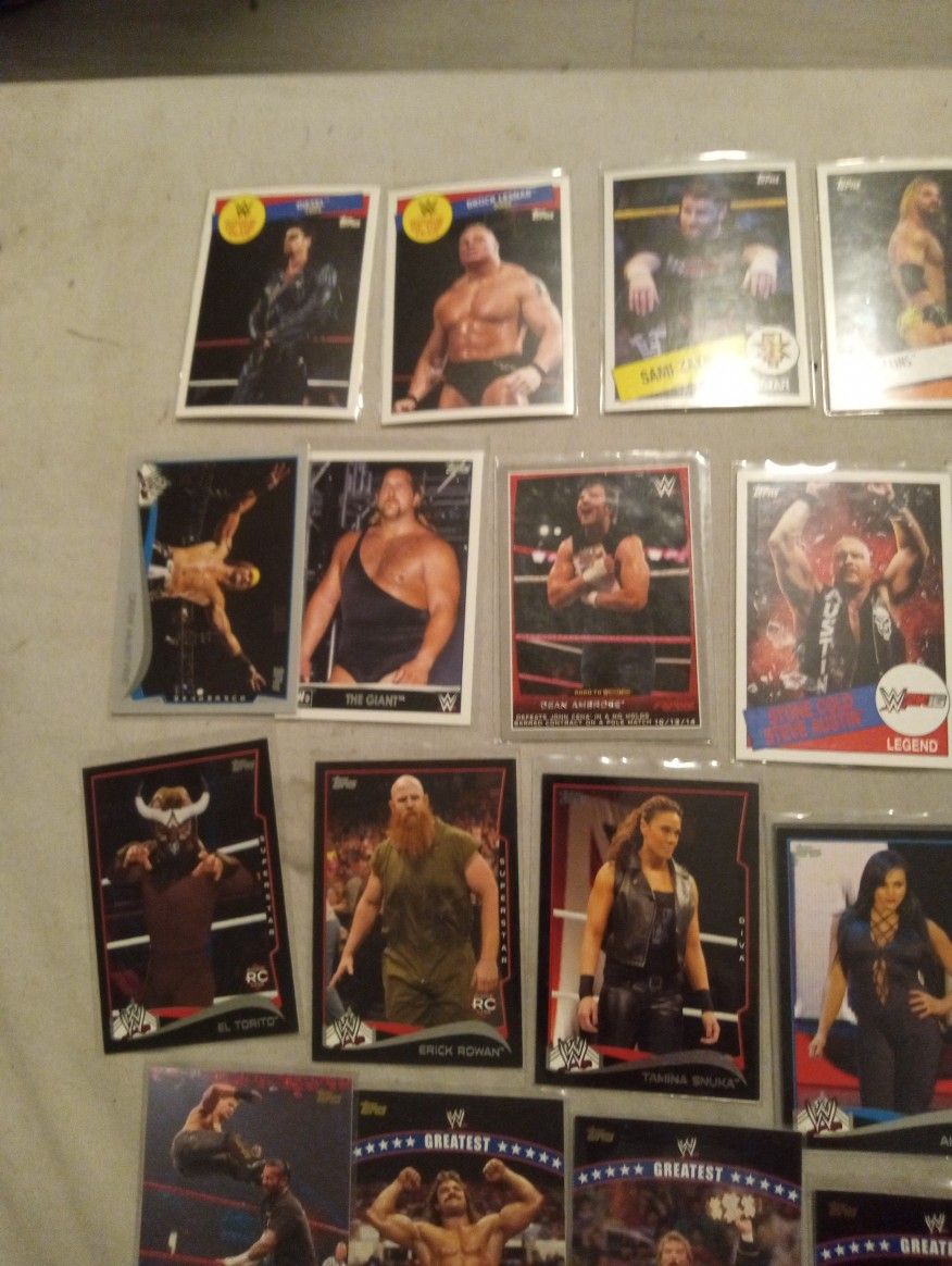 2010,2015 Topps Wwe Card Lot