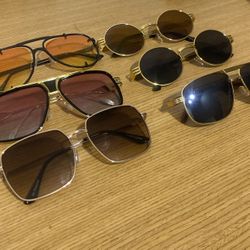 6 Pair Of Authentic Sunglasses (All Season)
