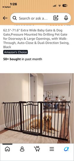 Extra wide gate