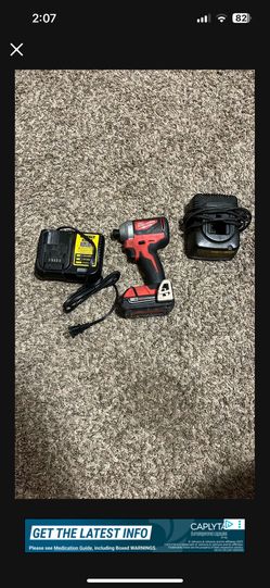 Drill And Two Different Chargers 