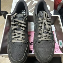 J1 Low Travis Scott Velvet Brown Size 13 