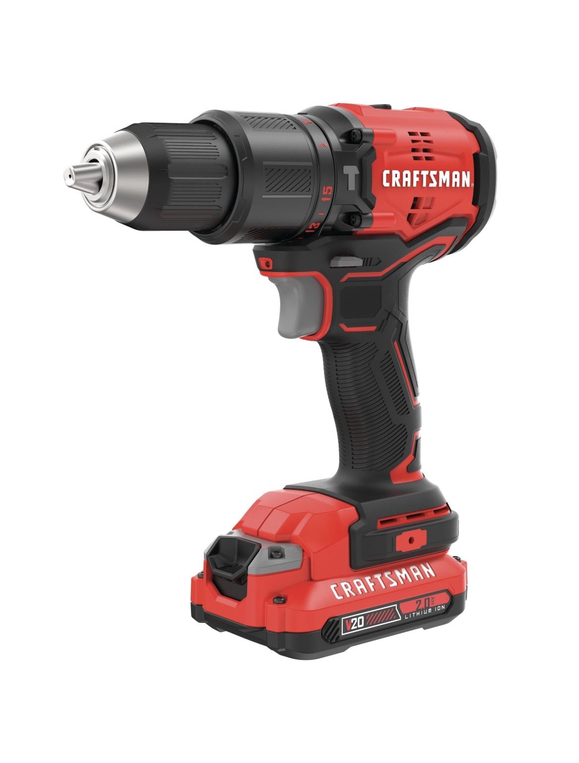 hammer drill kit 2 batteries bag and charger brushless craftsman NEW