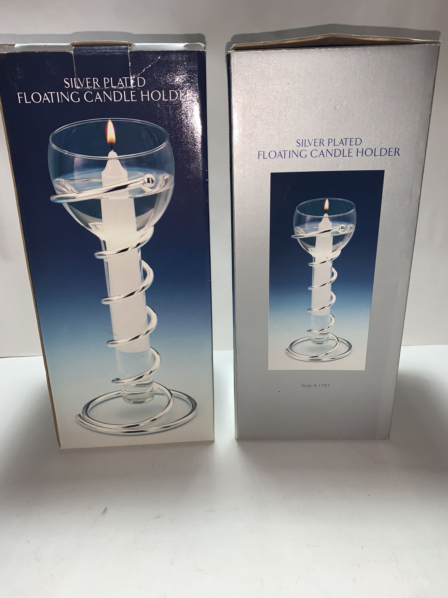 Godinger Silver Art Silver Plated Floating Candle Holders10”