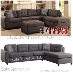 New grey sofa sectional