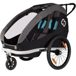 Lightly Used Hamax Two-Seat Child Bike Trailer + Stroller! 🚲👶