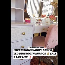 Impressions Hello Kitty Desk & Bluetooth Mirror (SALE $1,299.99)