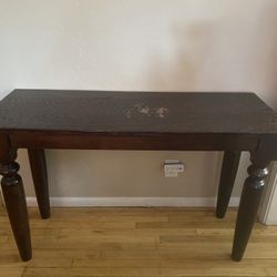 Wood Console Table 
