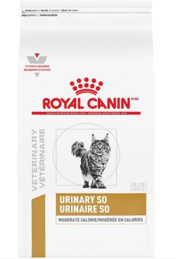 Royal Canin Veterinary Diet Adult Urinary SO Moderate Calorie Dry Cat Food, 17.6-lb bag