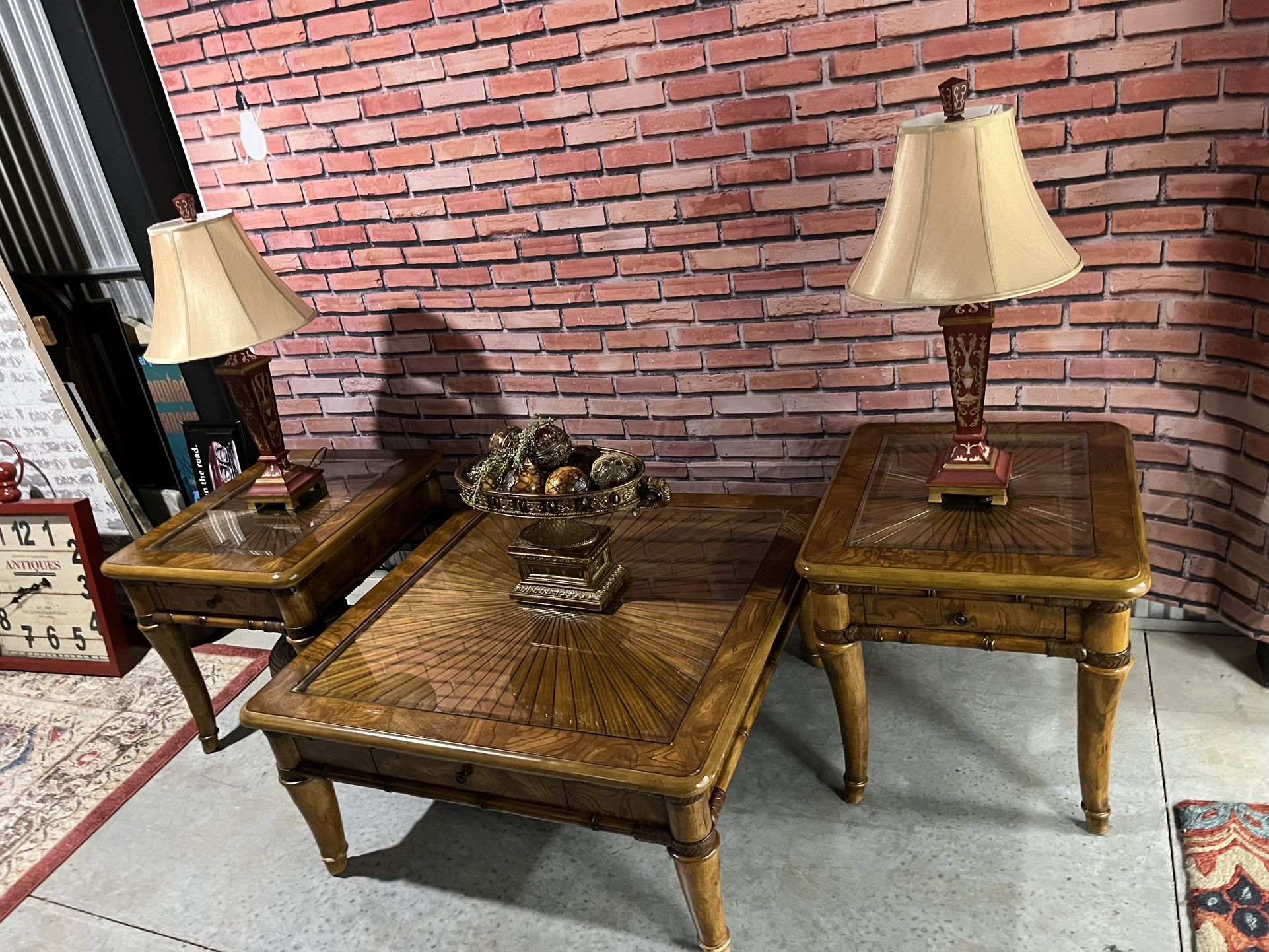 Sunburst Coffee And End Tables