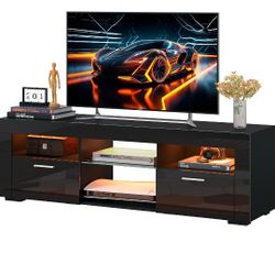 SANYOAC RGB TV STAND UP TO 55" BLACK BRAND NEW