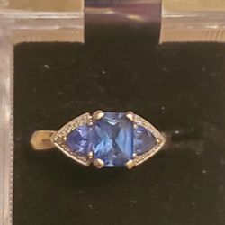 10k White Gold Ring 