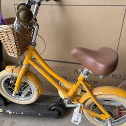 Toddler Bike W/ Training Wheels