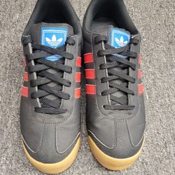 Adidas Samoa Originals Mens Shoes Black/Red/Gum IG1806 Size 8