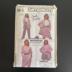 Simplicity Sewing Pattern Size 16 Christie Brinkley Collection 8904 Vintage 1988