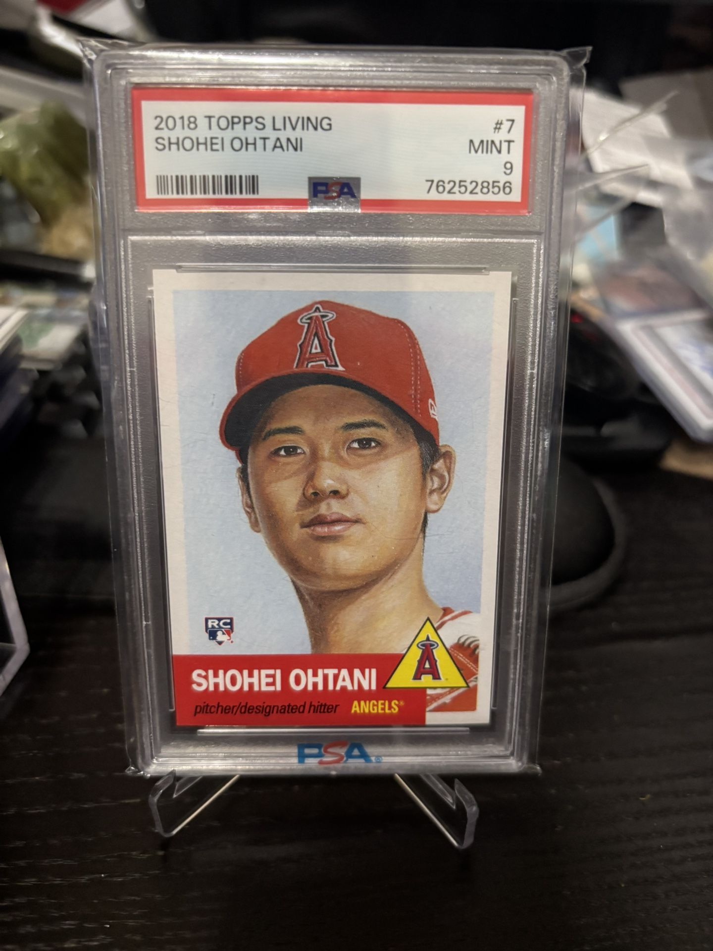 2018 TOPPS LIVING SHOHEI OHTANI PSA 9 ROOKIE CARD