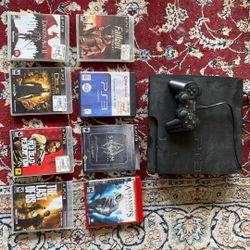 PS3, 1 Controller, 8 Games