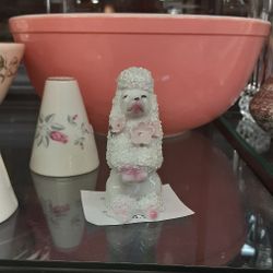 Spaghetti Poodle Pink Flowers W/ Rhinestone- Located In Shelton 