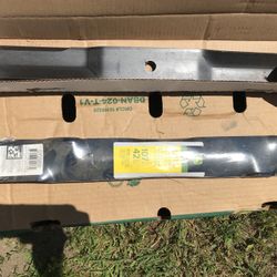 New John Deere riding mower blades