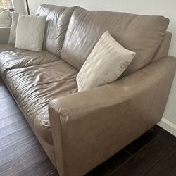 Italian Leather Sofa Bed