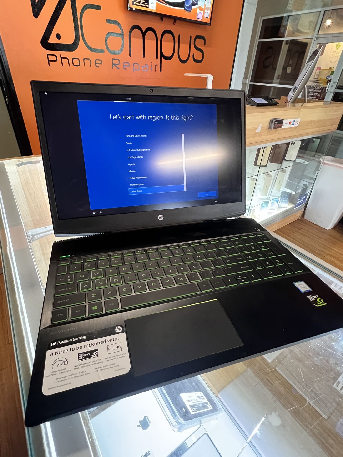 HP Pavilion Gaming Laptop 15” 256GB