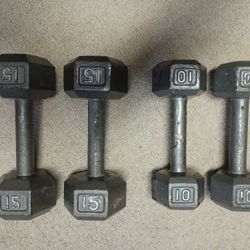 Dumbbells ( 15's & 10's)
