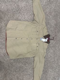 Columbia 3XT Men’s lined tan shacket  with Corduroy Collar (NWT)