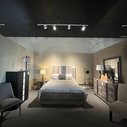 Grey 4PC Queen Bedroom Set