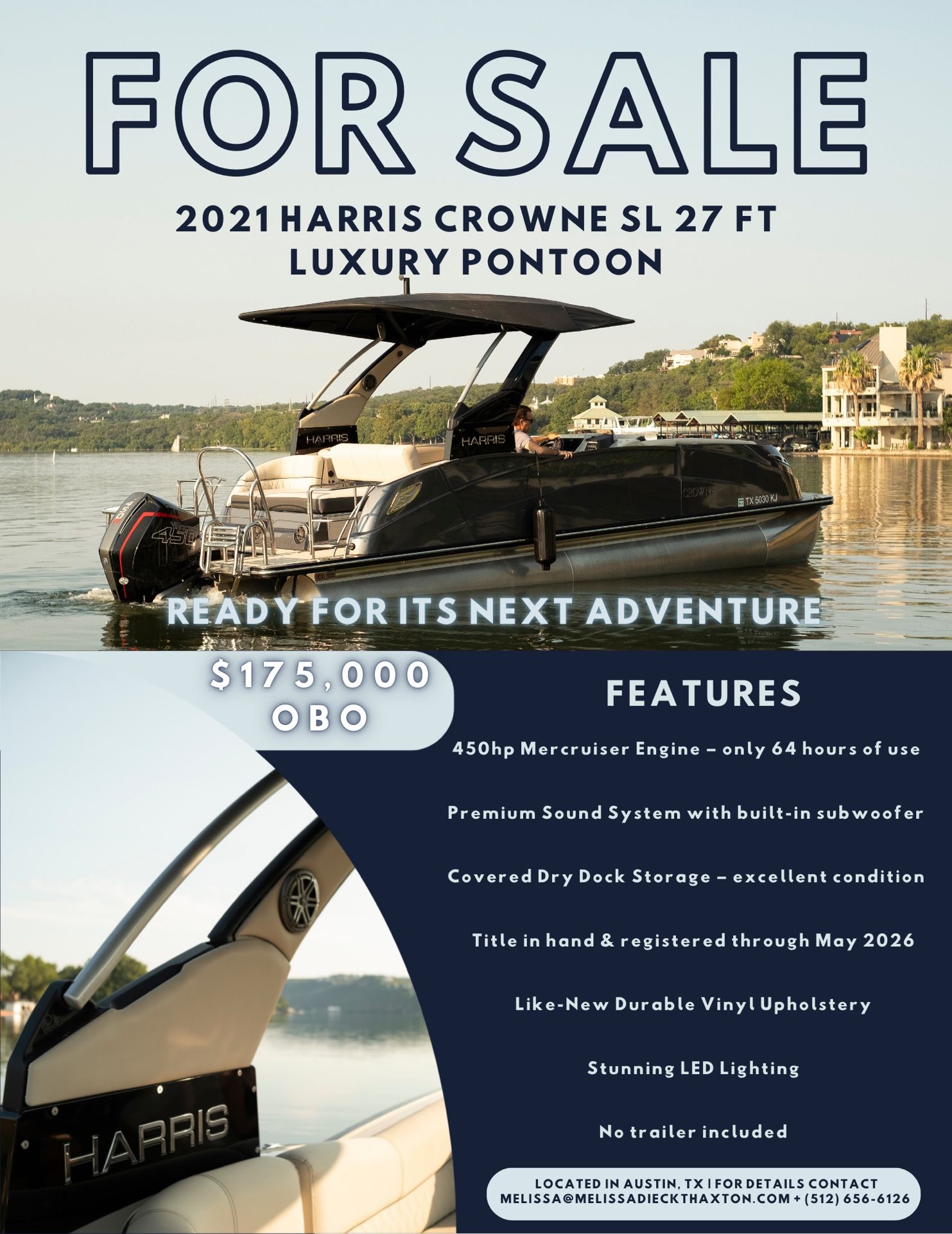 2021 Harris Crowne SL – Luxury Pontoon Boat