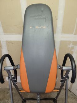 Elite Inversion Table Gray and Orange