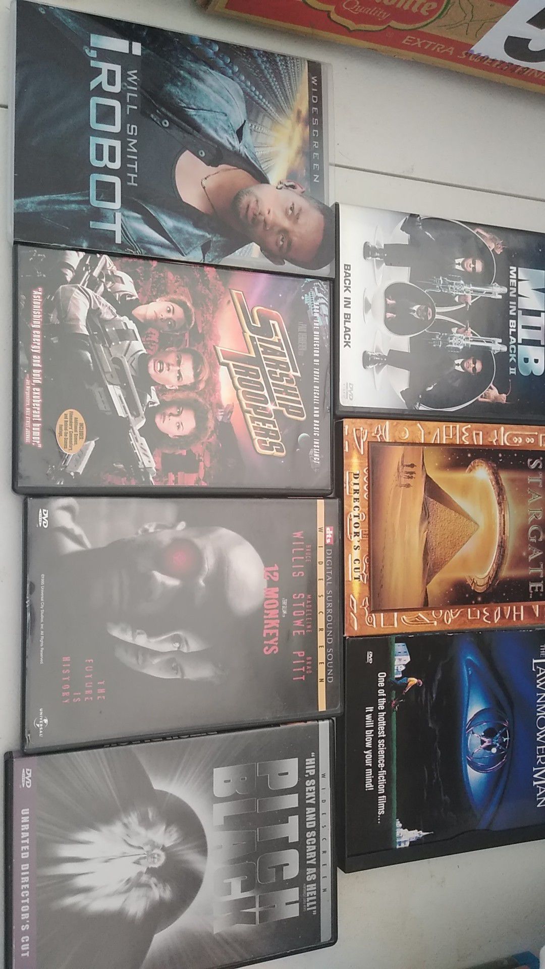 Lot of 7 Sci-Fi Dvds