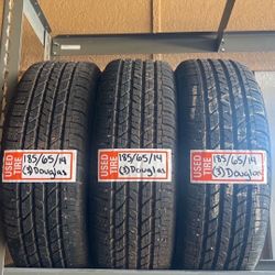 185/65/14 Tires (Only Three) NO MOUNTING