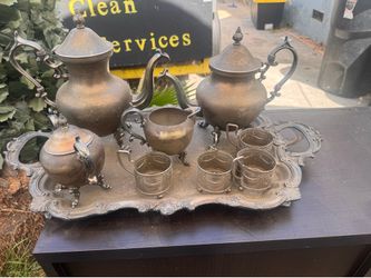 Vintage silver plated tea set