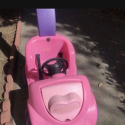 Pink Push Car