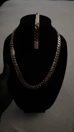 14mm Gold Cuban Set