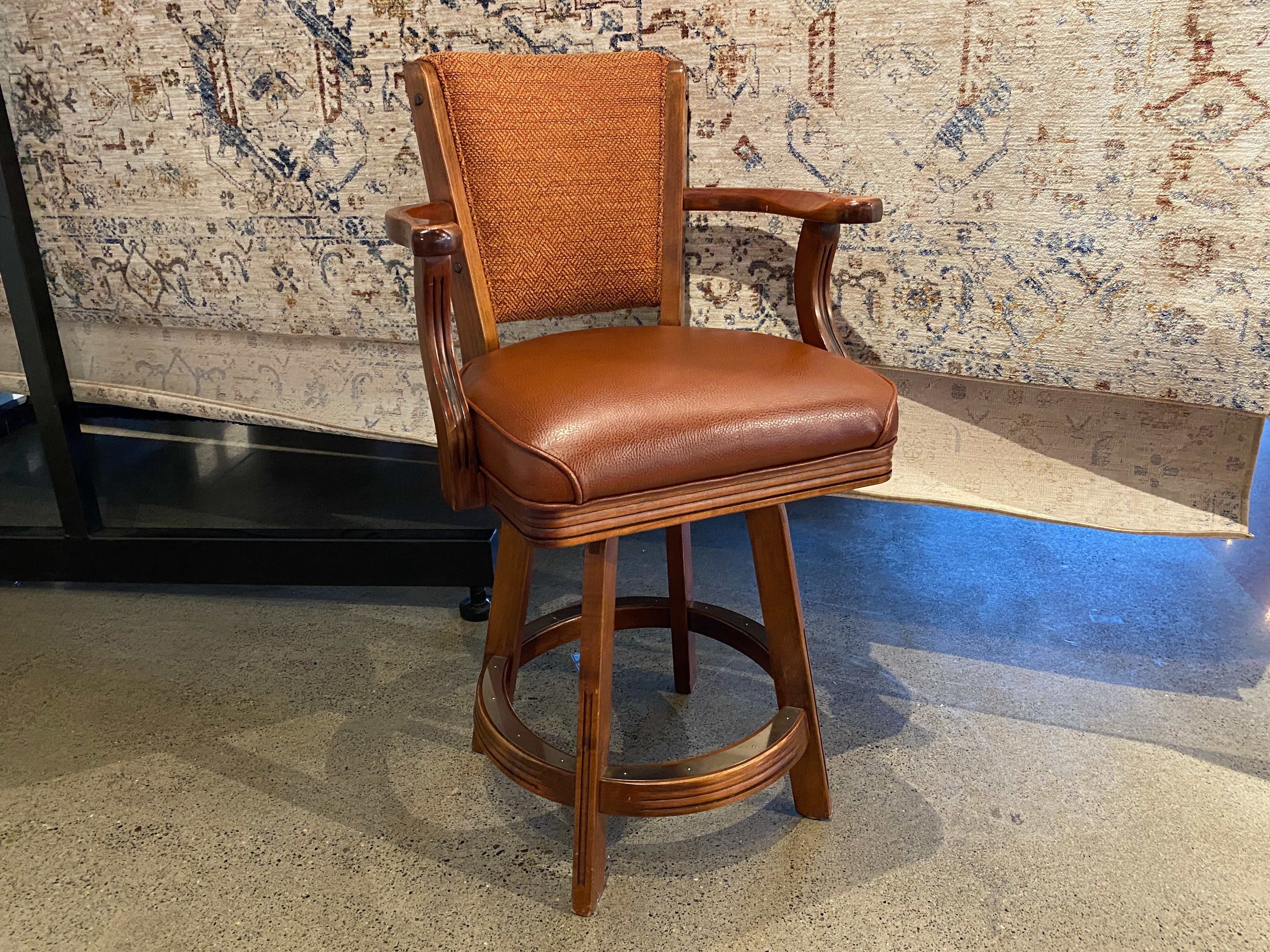 MIKHAIL DARAFEEV Swiveling Poker Table Bar Stool